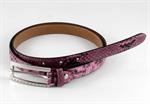 Eksklusiv italiensk b�lte i pink python